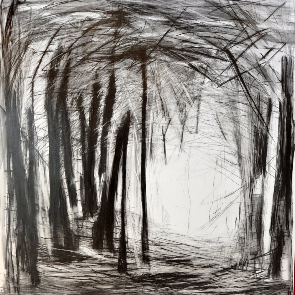 Nurith Miryam Lumer Klabber – 130X120 Blyant Og Olie På Lærred Af